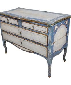18th Century Swedish Gustavian Blue Painted Commode