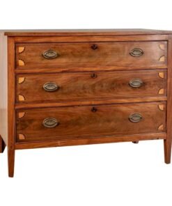 19th Century Early Chest of Drawers Inlaid Walnut C.1820s