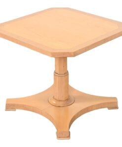 Baker Furniture Neoclassical Bleached Walnut Pedestal Tea Table