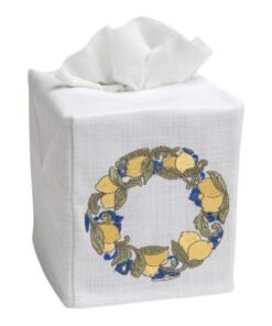 French Country Lemon Wreath Tissue Box Cover