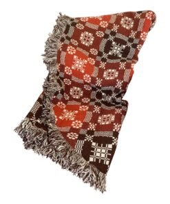Late 20th Century Welsh Meirion Mill Reversible Blanket