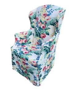 Mario Buatta Style English Custom Upholstered Floral Chair