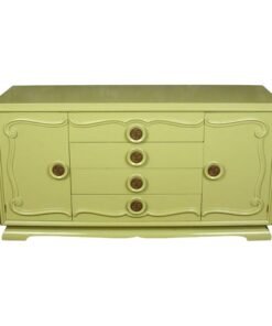 Mid Century Green Painted Credenza Circa 1960