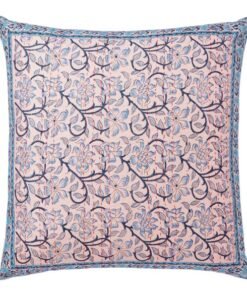 Naaz-Anna Dusty Pink & Gray Hand Stitched Reversible Euro