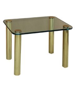 Pace Collection Brass & Glass Side Table