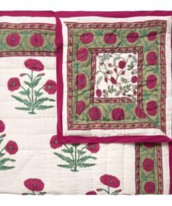 Poppy-Gina King Magenta Reversible Quilt