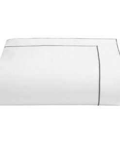 Salerno Bedding King Duvet Cover in White/Grey