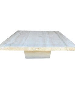 Travertine Coffee Table Italian Live Edge 1970s by Stone International