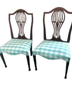 Vintage Balloon Shield Back Side Chairs After Maison Jensen - a Pair